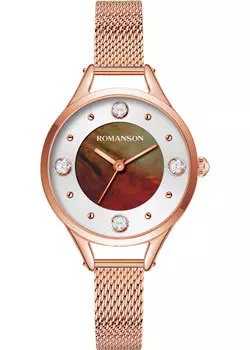 женские часы Romanson RM0B04LLR(RG). Коллекция Giselle