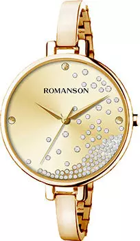 женские часы Romanson RM9A07LLG(GD). Коллекция Floroje