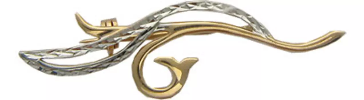 Золотая брошь 01SH710058
