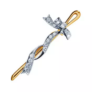 Золотая брошь 10965RS