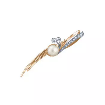 Золотая брошь 17932RS