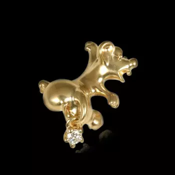 Золотая брошь 60320