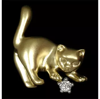 Золотая брошь 60520