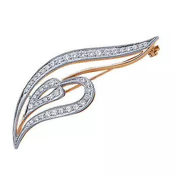 Золотая брошь 71720RS