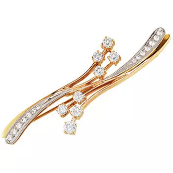 Золотая брошь 71721RS