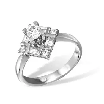 Золотое кольцо R000482WG