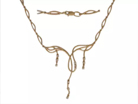 Золотое колье 01L610607