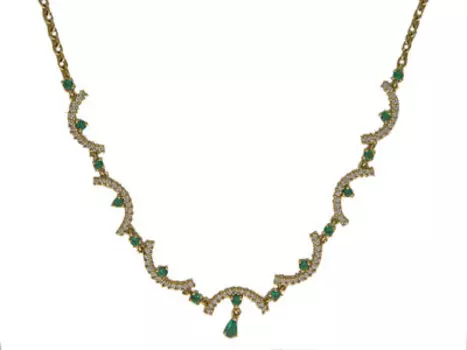 Золотое колье 01L640586