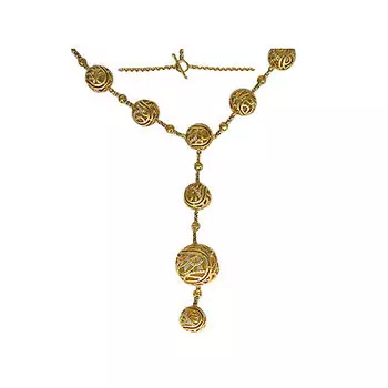 Золотое колье 01L640656