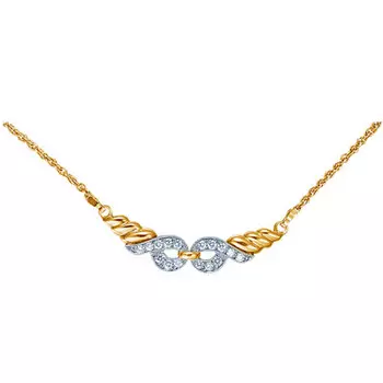 Золотое колье 15505RS