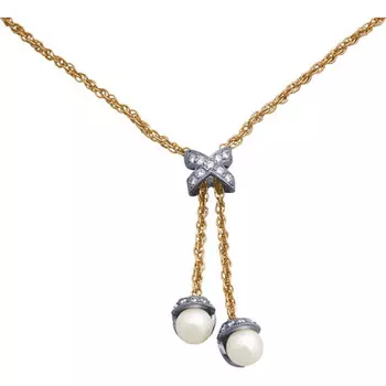 Золотое колье 90495RS