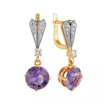 Золотые серьги 00201RS