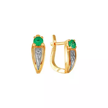 Золотые серьги 00319RS