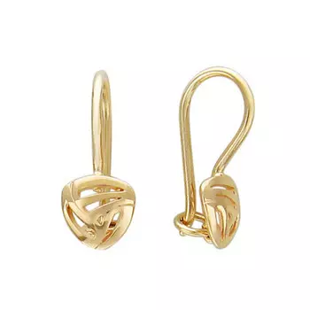 Золотые серьги 01C016158