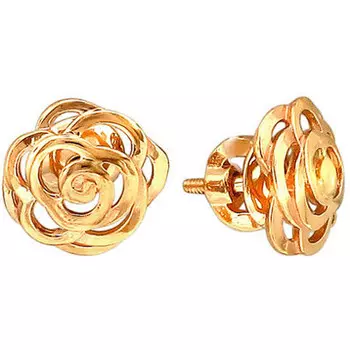 Золотые серьги 01C016599