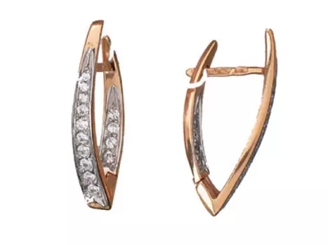 Золотые серьги 01C112211