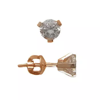 Золотые серьги 01C114303