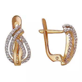 Золотые серьги 01C114468