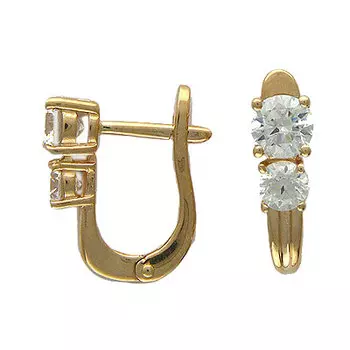 Золотые серьги 01C114541