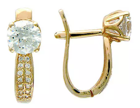 Золотые серьги 01C114572