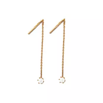 Золотые серьги 01C114754