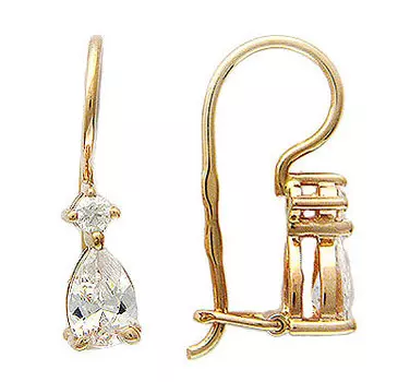 Золотые серьги 01C114805