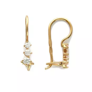 Золотые серьги 01C114807