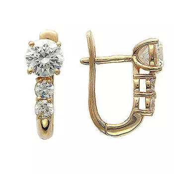 Золотые серьги 01C114878