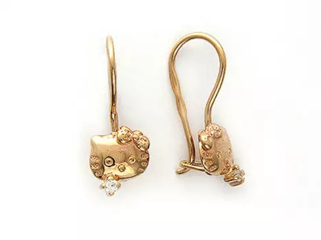 Золотые серьги 01C114932