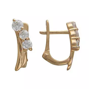 Золотые серьги 01C115143