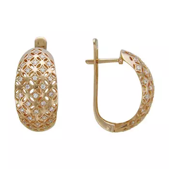 Золотые серьги 01C115435