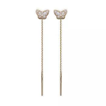 Золотые серьги 01C115621