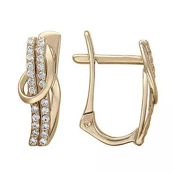 Золотые серьги 01C115826