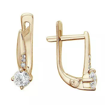 Золотые серьги 01C115829