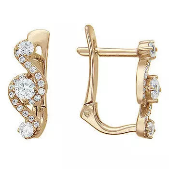 Золотые серьги 01C115842