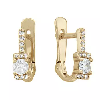 Золотые серьги 01C115978