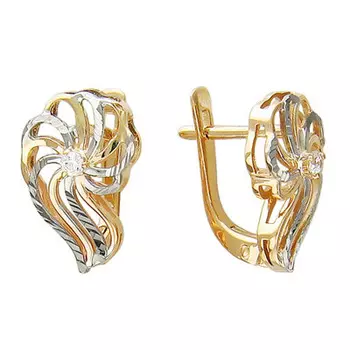 Золотые серьги 01C115986