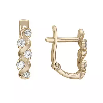 Золотые серьги 01C116083