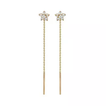 Золотые серьги 01C116164