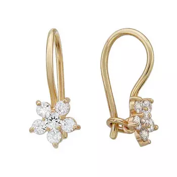 Золотые серьги 01C116165