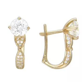 Золотые серьги 01C116257