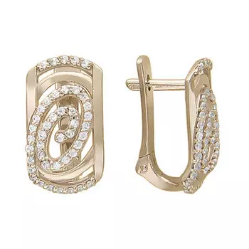 Золотые серьги 01C116341