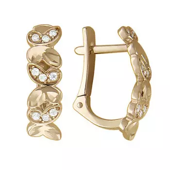 Золотые серьги 01C116345