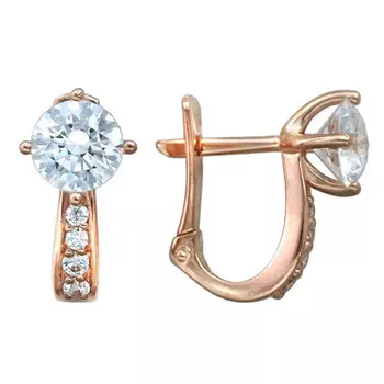 Золотые серьги 01C116357