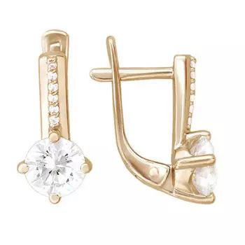 Золотые серьги 01C116358