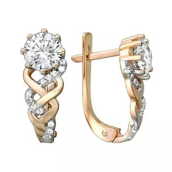 Золотые серьги 01C116450