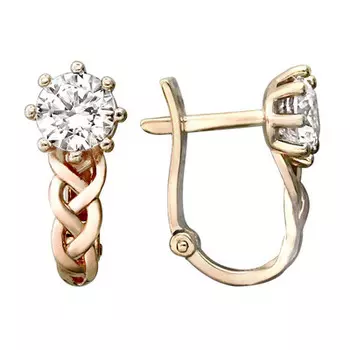 Золотые серьги 01C116452