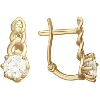 Золотые серьги 01C116453