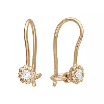 Золотые серьги 01C116470