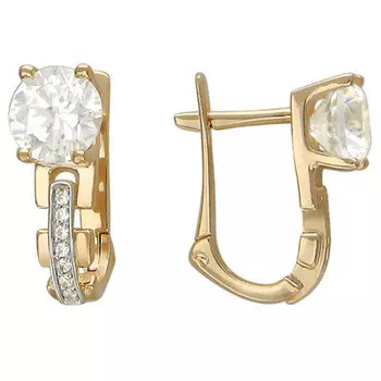 Золотые серьги 01C116527